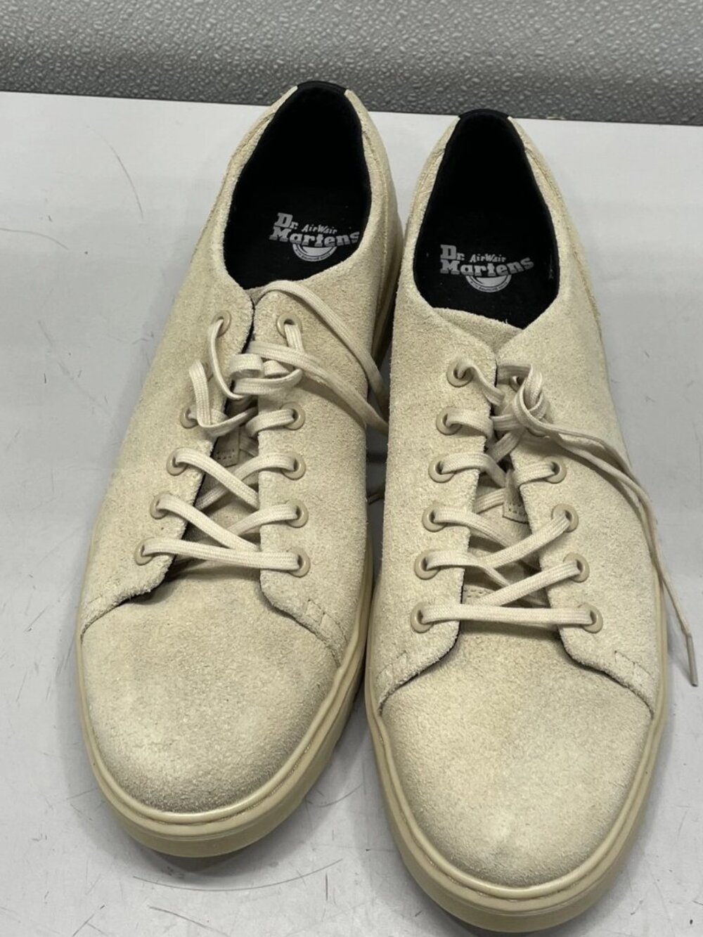 Dr. Martens Dante Leather Casual Sneakers Beige Men's Size 13